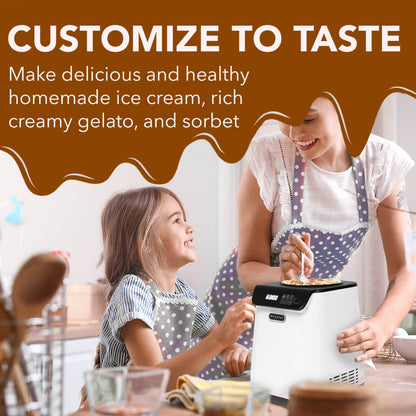 Whynter ICM‑128WS Upright Automatic Ice Cream Maker 1.28  Qt White Edition