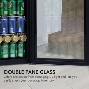 Whynter 127-Can Beverage Fridge, Stainless | BR-130SB