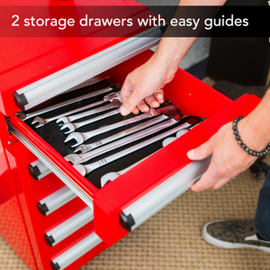 Whynter Portable 1.8 Cu. Ft. Tool Box Refrigerator with 2 Drawers & Lock | TBR-185SR