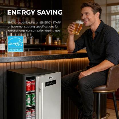 Whynter BEF-286SB 15” Built-In Beer Keg Froster Beverage Refrigerator – 2.9 cu ft, 115 Can Capacity, Keg Compatible, Ultra-Low Temp 23°F (Stainless Steel)