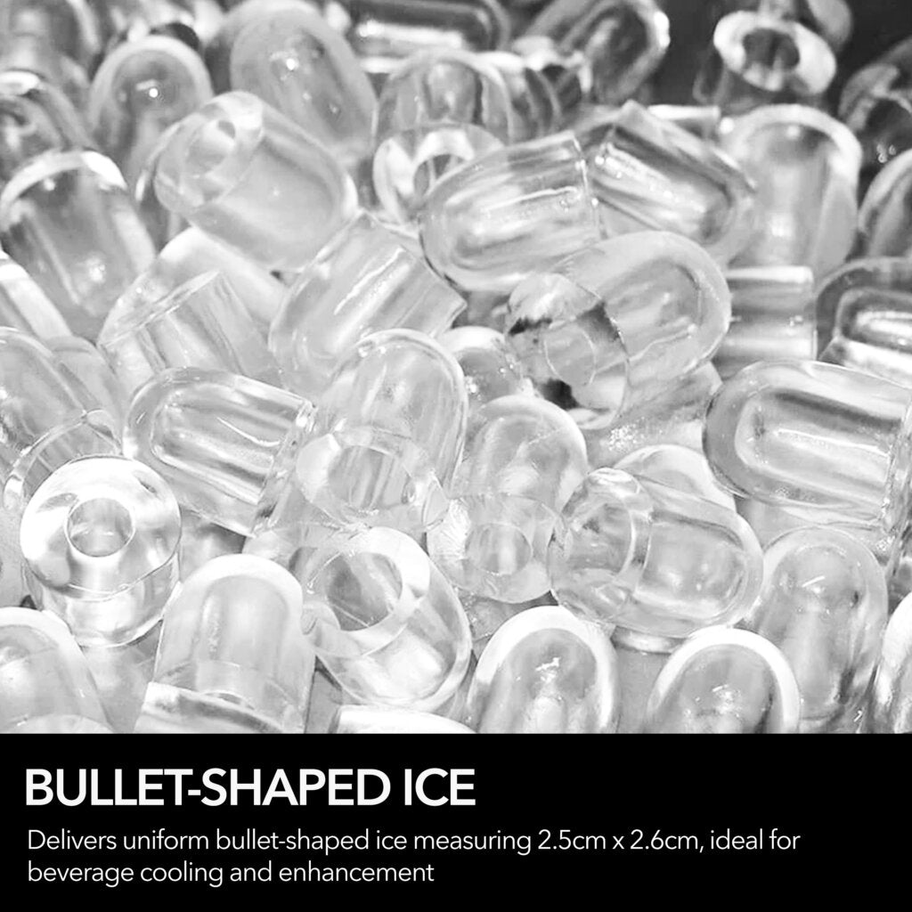 Whynter FIM‑450HS 15 in. 44 lbs Freestanding Ice Maker Bullet-shaped in Stainless Steel