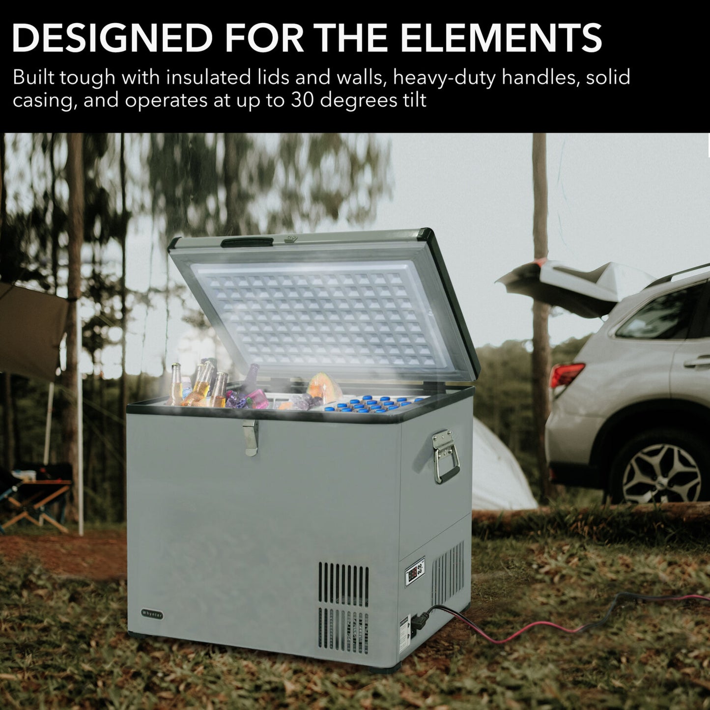 Whynter FM-45G 45 Qt Portable Fridge/Freezer – AC/DC, Travel Ready