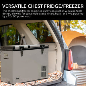 Whynter 62 Qt Dual Zone Portable Fridge/Freezer | FM-62DZ
