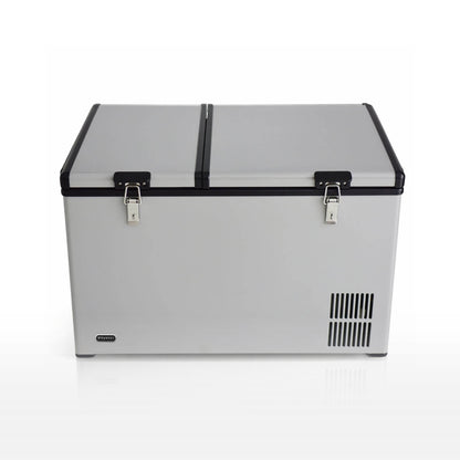 Whynter FM-901DZ 90 Quart Dual Zone Portable Fridge & Freezer – 12V/110V AC, Wheeled Travel Cooler, -8°F to 50°F