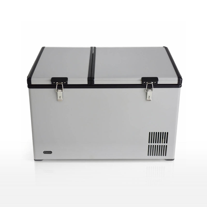 Whynter FM-901DZ 90 Quart Dual Zone Portable Fridge & Freezer – 12V/110V AC, Wheeled Travel Cooler, -8°F to 50°F