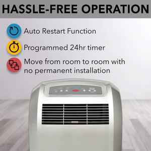 Whynter 12,000 BTU Portable Air Conditioner, Dehumidifier & Fan | ARC-12S