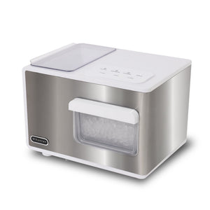 IBX-388WS Small kitchen appliance with a metallic finish on a white background
