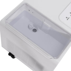 IBX-388WS White electronic device with a clear plastic cover on a white background