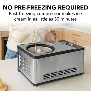 Whynter 2.1 Quart Automatic Ice Cream Maker with Built-In Compressor | ICM-200LS