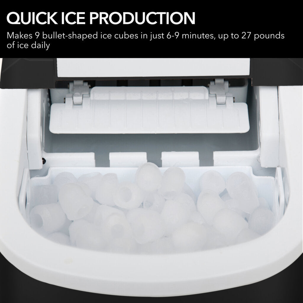 Whynter 27 Lb Countertop Ice Maker, Black | IMC-270MB