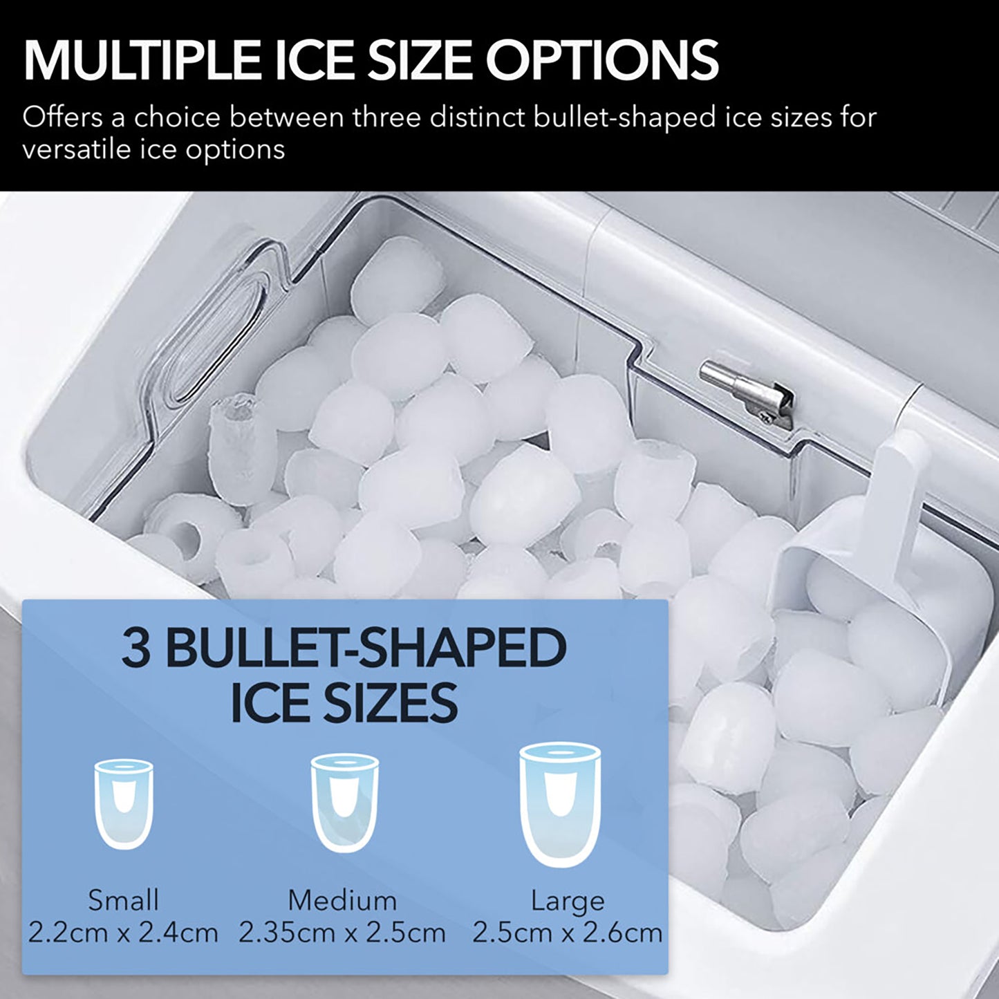 Whynter IMC-490SS Portable Countertop Ice Maker – 49 lb Daily Capacity, Stainless Steel, No Plumbing Required
