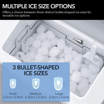 Whynter IMC-490SS Portable Countertop Ice Maker – 49 lb Daily Capacity, Stainless Steel, No Plumbing Required