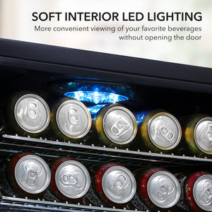 Whynter 127-Can Beverage Fridge, Stainless | BR-130SB