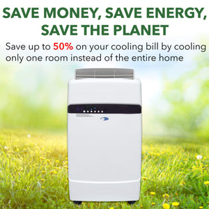 Whynter 12,000 BTU Dual Hose Portable Air Conditioner, Dehumidifier & Fan  | ARC-12SD