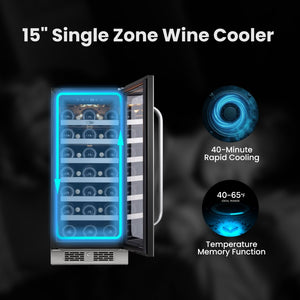 Whynter 15-Inch 33-Bottle Wine Fridge | BSR-033SW