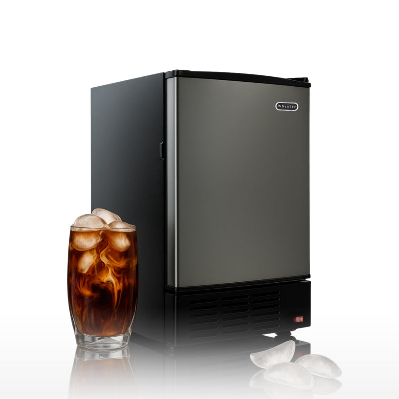 Whynter UIM‑155 15 in. 12 lbs Built-In Ice Maker Crescent-Shaped Ice Energy Star in Stainless Steel