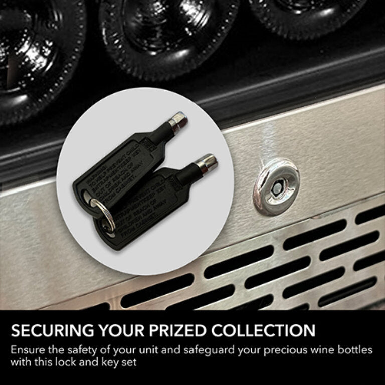 Whynter BWR‑408SB 24″ Built‑In/Undercounter 46‑Bottle Wine Refrigerator – Stainless Steel Trim, Digital Control & Lock