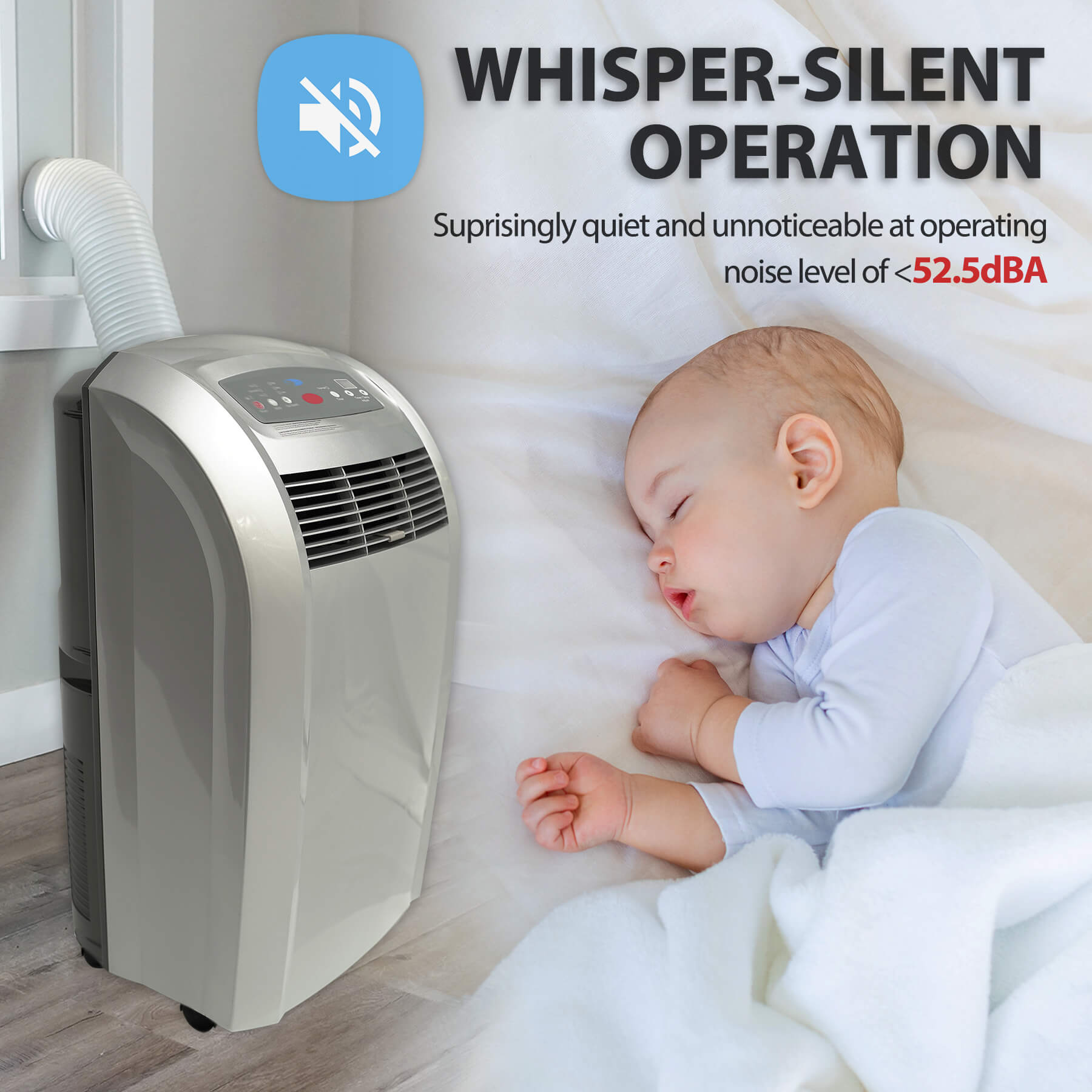 Whynter 12,000 BTU Portable Air Conditioner, Dehumidifier & Fan | ARC-12S