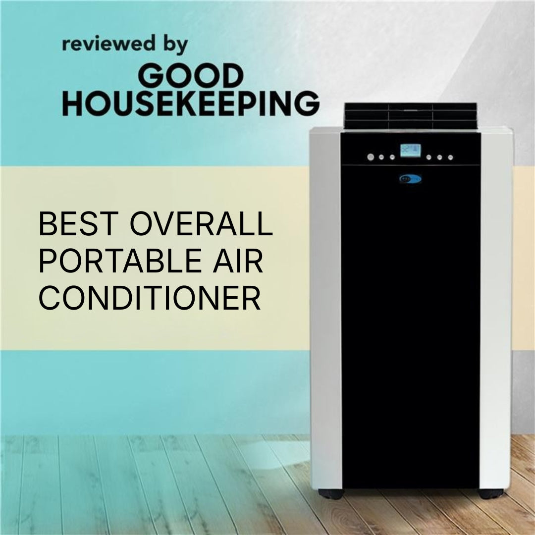 Whynter ARC-14S 14,000 BTU Dual Hose Portable Air Conditioner with Dehumidifier & Fan – Cools Up to 500 sq. ft. (Platinum/Black)