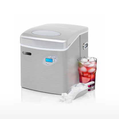 Whynter IMC-490SS Portable Countertop Ice Maker – 49 lb Daily Capacity, Stainless Steel, No Plumbing Required