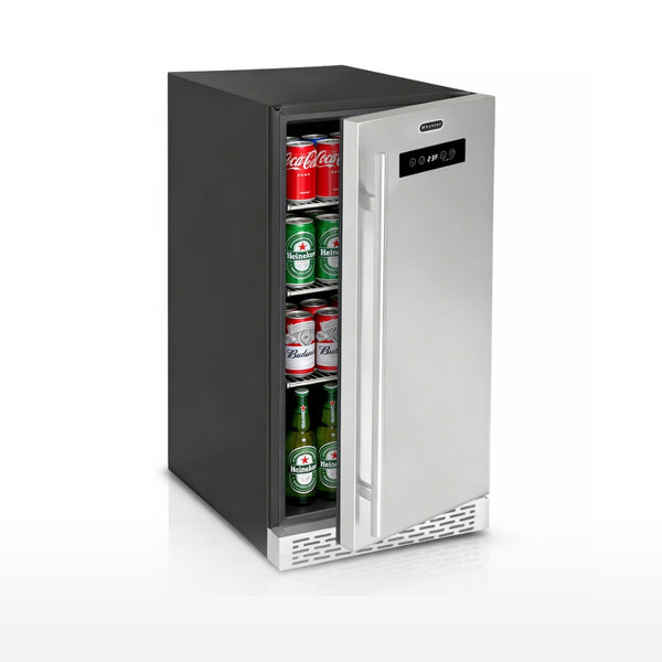 Whynter BEF-286SB 15” Built-In Beer Keg Froster Beverage Refrigerator – 2.9 cu ft, 115 Can Capacity, Keg Compatible, Ultra-Low Temp 23°F (Stainless Steel)