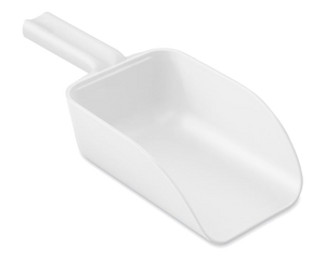 IBX-388WS White plastic scoop on a white background