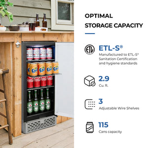 Whynter Beer Keg Froster Beverage Fridge | BEF-286SB