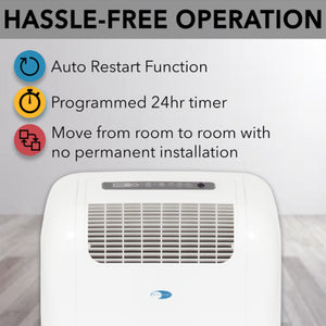 Whynter 10,000 BTU Portable Air Conditioner, Dehumidifier & Fan | ARC-101CW