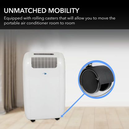 Whynter ARC-101CW Portable Air Conditioner 10,000 BTU – Dehumidifier | Cools Up to 300 sq. ft.