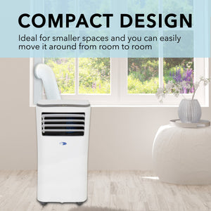 Whynter 10,000 BTU Compact Portable Air Conditioner, Dehumidifier & Fan | ARC-102CS