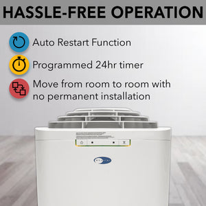 Whynter 11,000 BTU Dual Hose Portable Air Conditioner, Dehumidifier & Fan | ARC-110WD