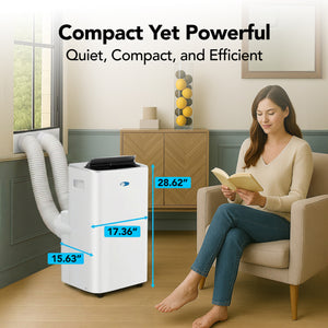 Whynter NEX Inverter 13,000 BTU Dual Hose Smart Portable Air Conditioner, Dehumidifier & Fan | ARC-1280WX