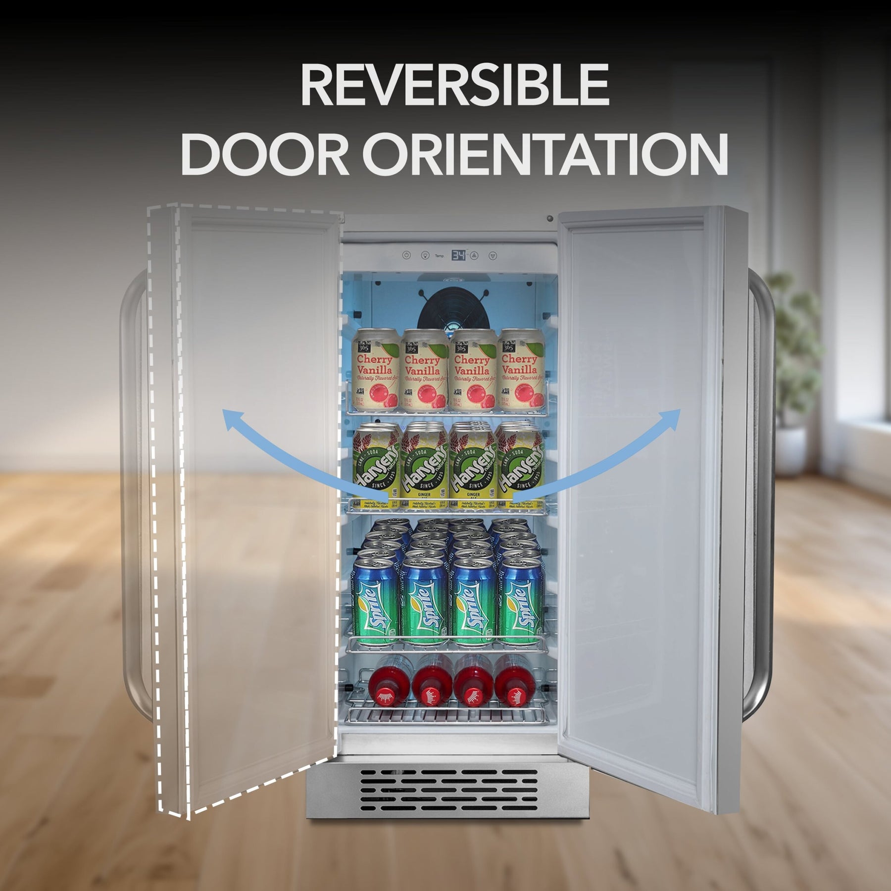 Whynter Outdoor Beverage Fridge, 3.0 Cu Ft | BOR-326FS