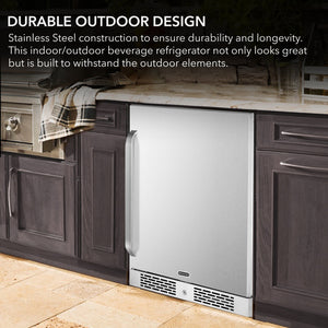 Whynter 24-Inch Outdoor Beverage Fridge | BOR-53024-SSW