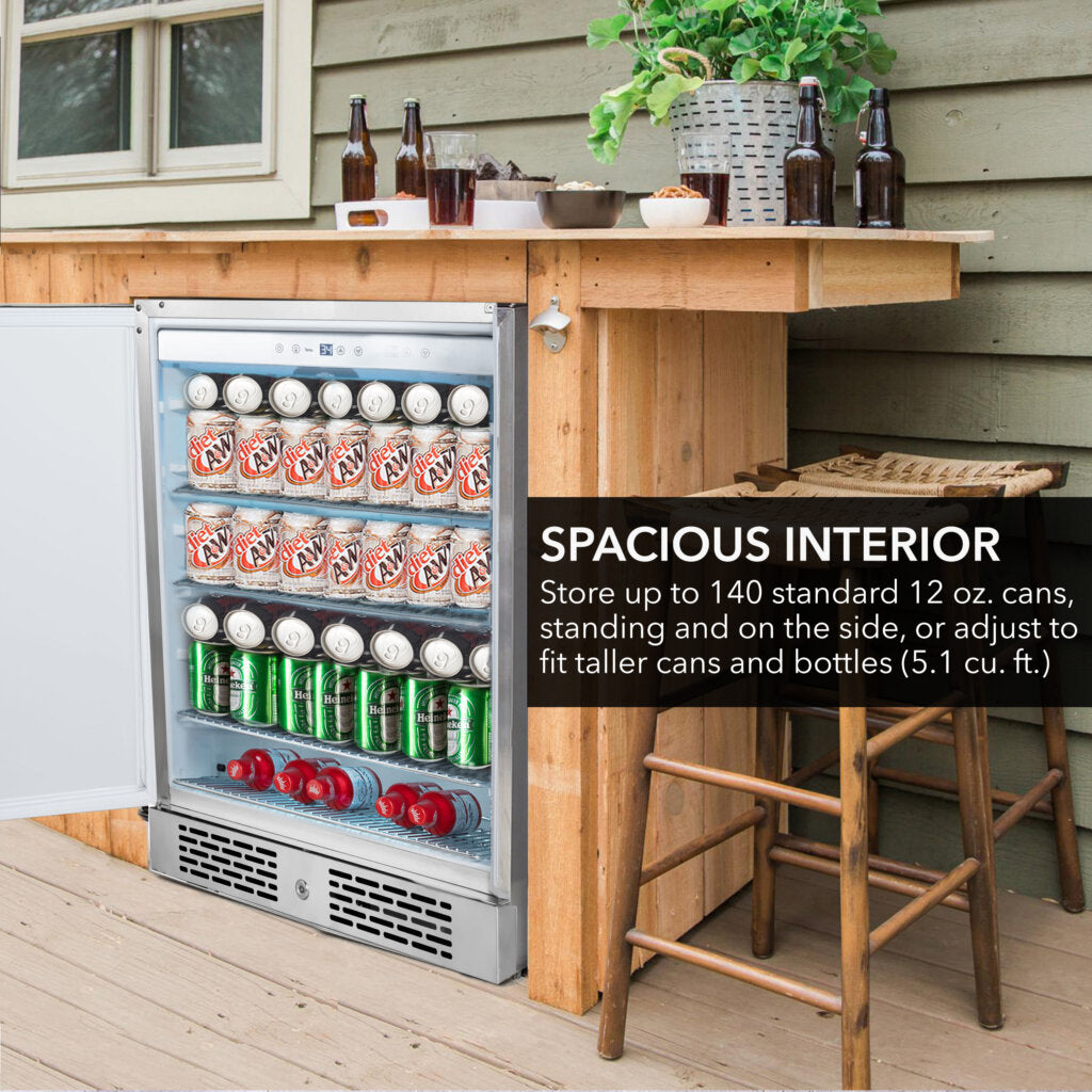 Whynter 24-Inch Outdoor Beverage Fridge | BOR-53024-SSW