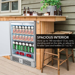 Whynter 24-Inch Outdoor Beverage Fridge | BOR-53024-SSW