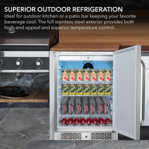 Whynter 24-Inch Outdoor Beverage Fridge | BOR-53024-SSW