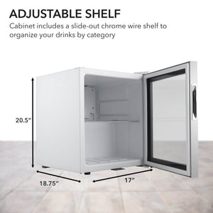 Whynter 68-Can Beverage Fridge with Lock | BR-062WS