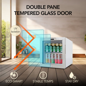 Whynter 68-Can Beverage Fridge with Lock | BR-062WS