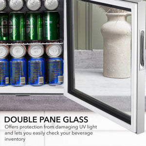 Whynter 68-Can Beverage Fridge with Lock | BR-062WS