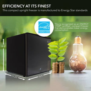 Whynter 1.1 Cu. Ft. ENERGY STAR Upright Freezer with Lock | CUF-110B