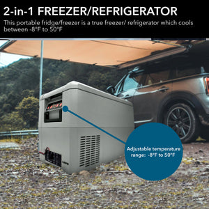 Whynter 34 Qt Portable Fridge/Freezer, 12V | FMC-350XP