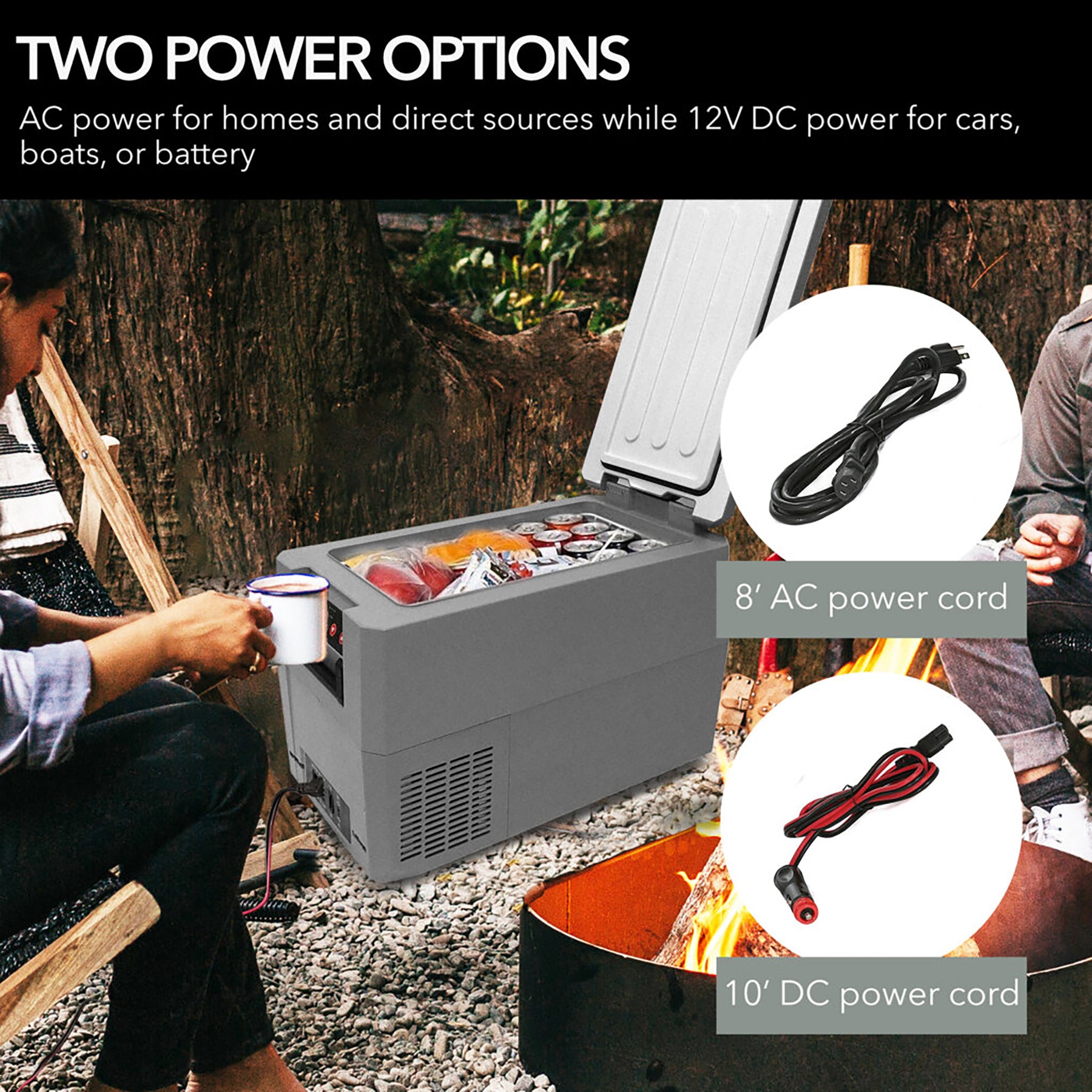 Whynter 34 Qt Portable Fridge/Freezer, 12V | FMC-350XP