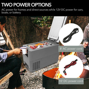 Whynter 34 Qt Portable Fridge/Freezer, 12V | FMC-350XP