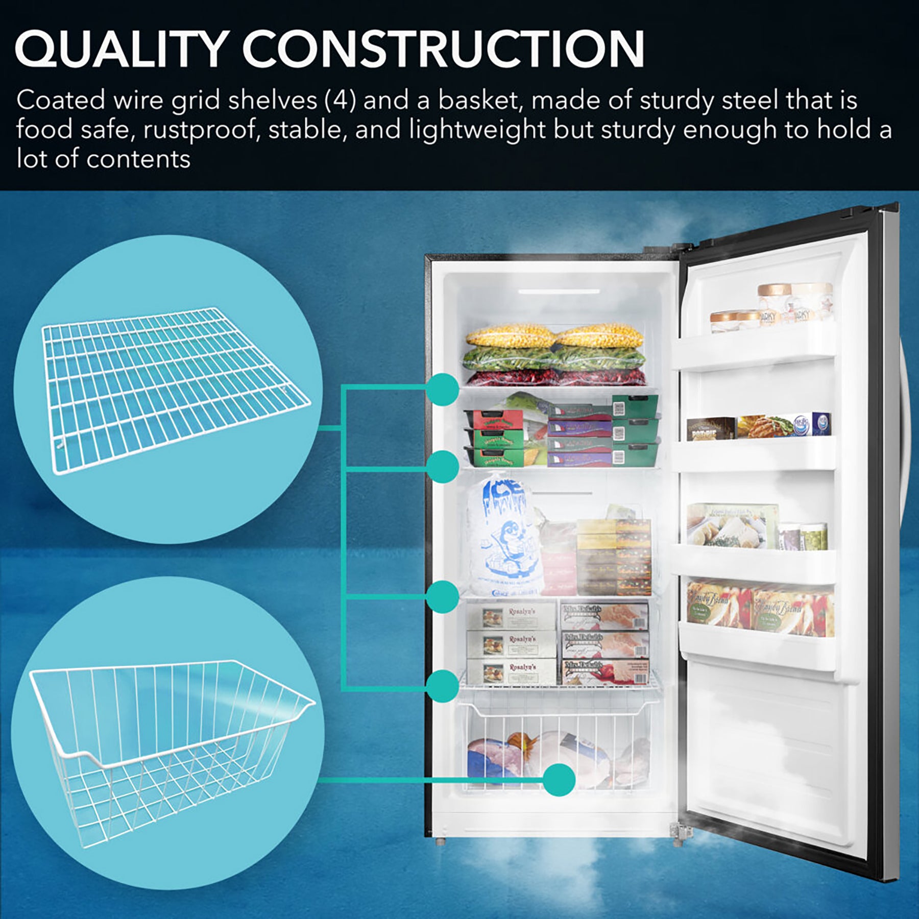 Whynter 13.8 Cu. Ft. Convertible Digital Upright Freezer/Refrigerator | UDF-139SS