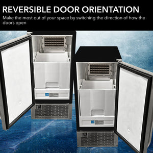 Whynter 80 Lb Built-In Clear Ice Maker | UIM-502SS