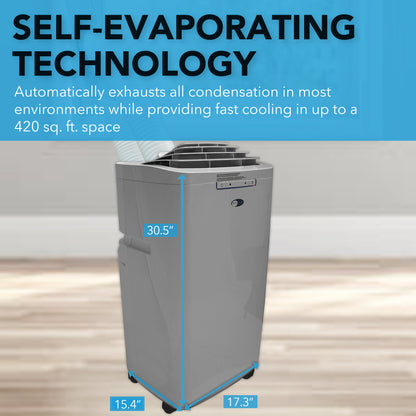 Whynter ARC-131GD Portable Air Conditioner 13,000 BTU – Dual Hose, Dehumidifier | Cools Up to 420 sq. ft.