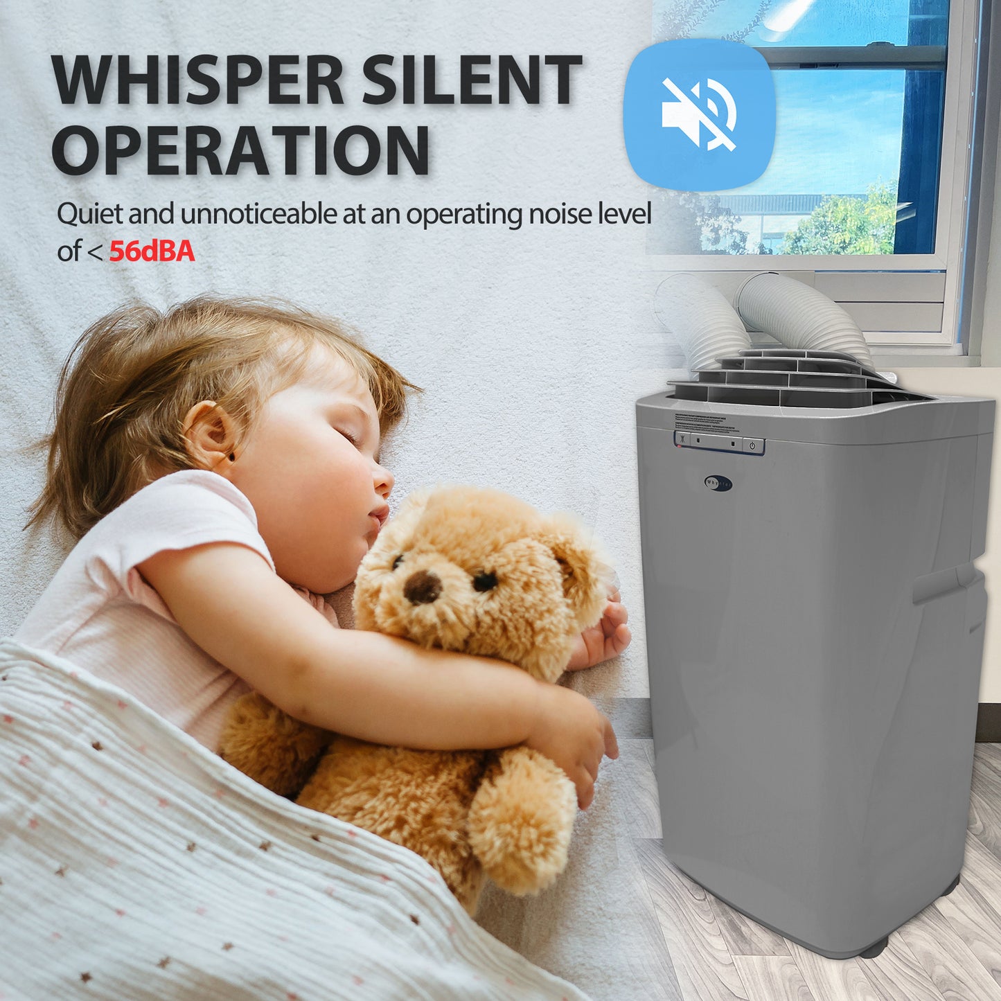 Whynter ARC-131GD Portable Air Conditioner 13,000 BTU – Dual Hose, Dehumidifier | Cools Up to 420 sq. ft.