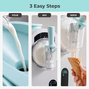 Whynter 7-in-1 Soft Serve Ice Cream Maker & Slushy Machine with Built-In Compressor | ICS-167TB