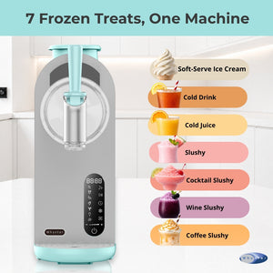 Whynter 7-in-1 Soft Serve Ice Cream Maker & Slushy Machine with Built-In Compressor | ICS-167TB
